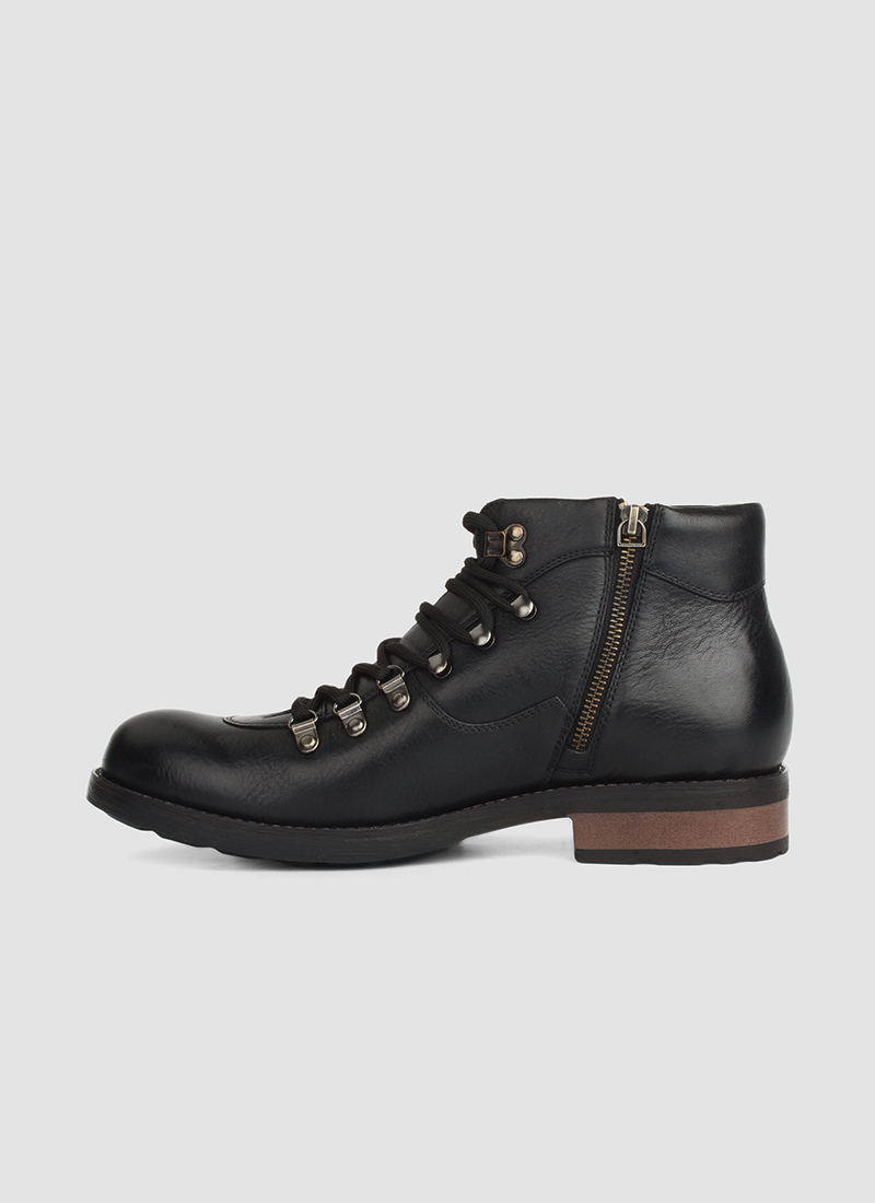 Language Shoes-Men-Morris Boot-Premium Leather-Black Colour-Boot