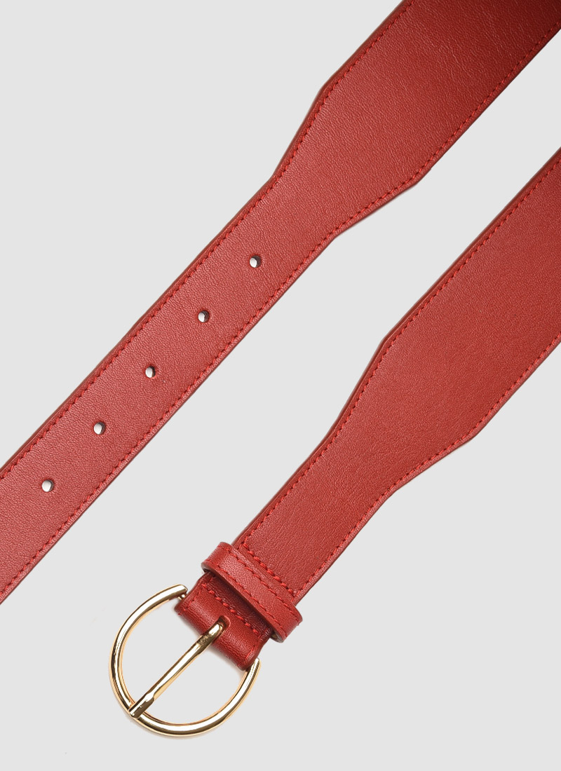 Language Shoes-Women-Lilliana Belt-Premium Leather-Red Colour-Belt