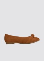Language Shoes-Women-Doris Ballerina-Premium Leather-Tan Colour-Formal Shoe