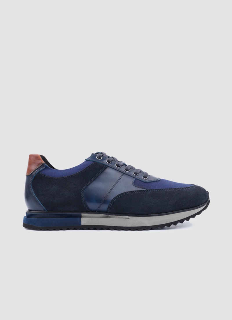 Language Shoes-Men-Hades Sneaker-Premium Leather-Navy Colour-Sneaker