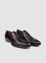 Language Shoes-Men-Cairo Loafer-Eel Leather-Dark Brown Colour-Formal Shoe