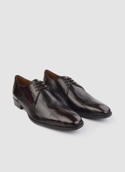 Language Shoes-Men-Caerus Derby-Eel Leather-Dark Brown Colour-Formal Shoe