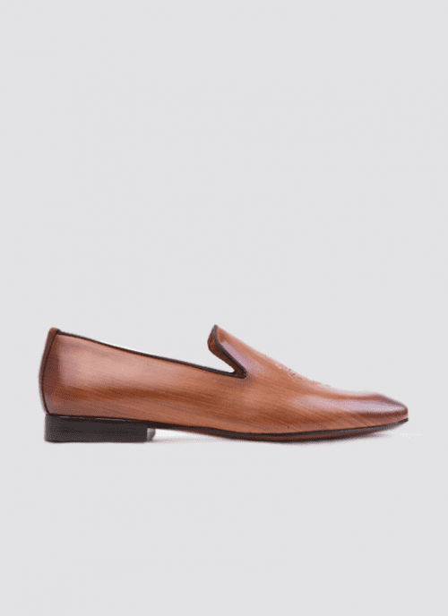 Language Shoes-Men-Shaan Loafer-Premium Leather-Tan Colour-Formal Shoe