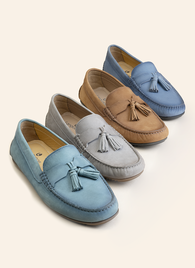 Language Shoes-Men-Cilton Driver-Premium Leather-Blue Colour-Formal Shoe